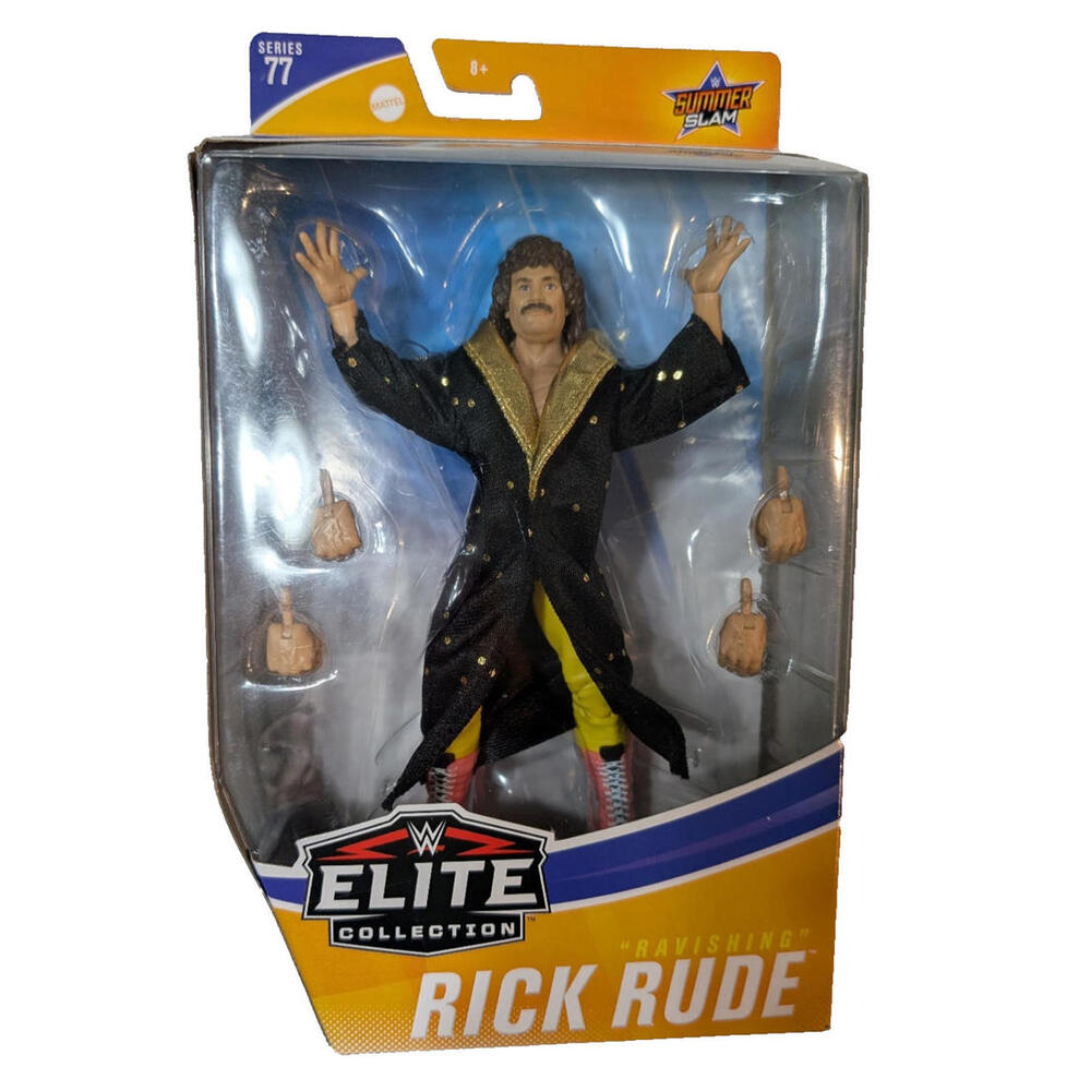 WWE Elite Collection Series 77 Rick Rude Action Figure Interchangable Hands NIB